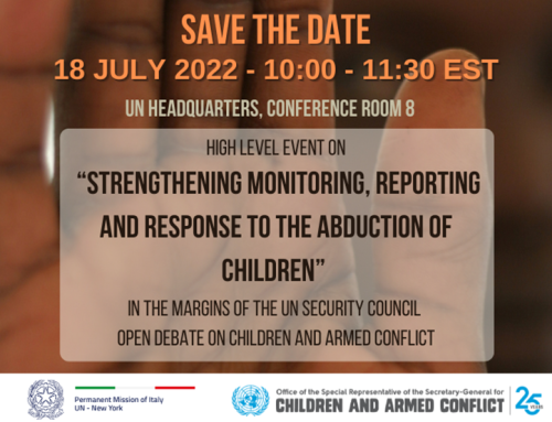 High-level event on “Strengthening Monitoring, Reporting and Response to the Abduction of Children”